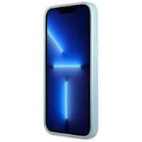Guess Saffiano 4G Small Metal Logo case for iPhone 13 Pro Max - blue