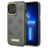 Guess GUHMP13LSAPSTG iPhone 13 Pro / 13 6.1" grey/grey hardcase Peony Logo Plate MagSafe