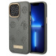 Guess GUHMP13LSAPSTG iPhone 13 Pro / 13 6.1" grey/grey hardcase Peony Logo Plate MagSafe