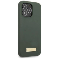 Guess GUHMP13XSPLA iPhone 13 Pro Max 6.7" green/khaki hard case Silicone Logo Plate MagSafe