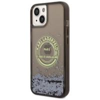 Karl Lagerfeld Liquid Glitter RSG case for iPhone 14 - black