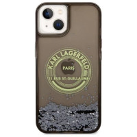 Karl Lagerfeld Liquid Glitter RSG case for iPhone 14 - black