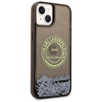 Karl Lagerfeld Liquid Glitter RSG case for iPhone 14 - black