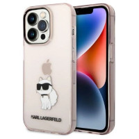 Karl Lagerfeld Ikonik Choupette case for iPhone 14 Pro Max - pink