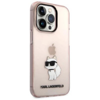 Karl Lagerfeld Ikonik Choupette case for iPhone 14 Pro Max - pink