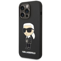 Karl Lagerfeld Silicone Ikonik case for iPhone 14 Pro Max - black