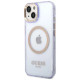 Guess GUHMP14SHTCMU iPhone 14 6.1" purple/purple hard case Gold Outline Translucent MagSafe