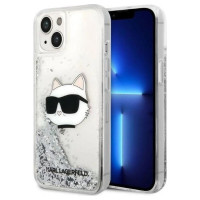 Karl Lagerfeld KLHCP14MLNHCCS iPhone 14 Plus 6.7" silver/silver hardcase Glitter Choupette Head