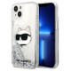 Karl Lagerfeld KLHCP14MLNHCCS iPhone 14 Plus 6.7" silver/silver hardcase Glitter Choupette Head