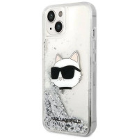 Karl Lagerfeld KLHCP14MLNHCCS iPhone 14 Plus 6.7" silver/silver hardcase Glitter Choupette Head