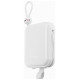 Joyroom powerbank with USB C and Lightning cables and Cutie Series stand 10000mAh 22.5W white (JR-L008)