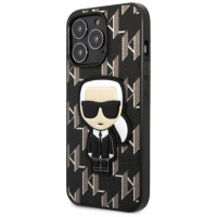 Karl Lagerfeld KLHCP13LPMNIKBK iPhone 13 Pro / 13 6.1" hardcase black/black Monogram Ikonik Patch