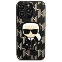Karl Lagerfeld KLHCP13LPMNIKBK iPhone 13 Pro / 13 6.1" hardcase black/black Monogram Ikonik Patch