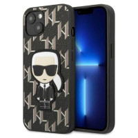 Karl Lagerfeld KLHCP13SPMNIKBK iPhone 13 mini 5.4" hardcase black/black Monogram Ikonik Patch