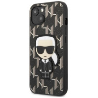 Karl Lagerfeld KLHCP13SPMNIKBK iPhone 13 mini 5.4" hardcase black/black Monogram Ikonik Patch