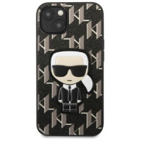 Karl Lagerfeld KLHCP13SPMNIKBK iPhone 13 mini 5.4" hardcase black/black Monogram Ikonik Patch