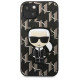 Karl Lagerfeld KLHCP13SPMNIKBK iPhone 13 mini 5.4" hardcase black/black Monogram Ikonik Patch