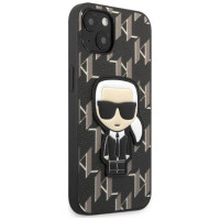 Karl Lagerfeld KLHCP13SPMNIKBK iPhone 13 mini 5.4" hardcase black/black Monogram Ikonik Patch