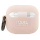 Karl Lagerfeld KLA3RUNCHP AirPods 3 cover pink/pink Silicone Choupette Head 3D