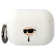 Karl Lagerfeld KLAP2RUNIKH AirPods Pro 2 cover white/white Silicone Karl Head 3D