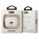 Karl Lagerfeld KLAP2RUNIKH AirPods Pro 2 cover white/white Silicone Karl Head 3D