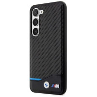 BMW Leather Carbon case for Samsung Galaxy S23+ - black