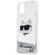 Karl Lagerfeld KLHCN61LNCHCS iPhone 11/ XR silver/silver hardcase Glitter Choupette Head