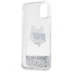 Karl Lagerfeld KLHCN61LNCHCS iPhone 11/ XR silver/silver hardcase Glitter Choupette Head