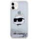 Karl Lagerfeld KLHCN61LNCHCS iPhone 11/ XR silver/silver hardcase Glitter Choupette Head