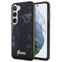 Guess GUHCS23MHTMRSK S23+ S916 black/black hardcase Golden Marble Collection