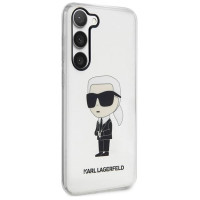 Karl Lagerfeld KLHCS23SHNIKTCT S23 S911 transparent hardcase Ikonik Karl Lagerfeld