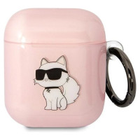 Karl Lagerfeld KLA2HNCHTCP Airpods 1/2 cover pink/pink Ikonik Choupette
