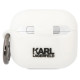 Karl Lagerfeld KLACA3SILKCW AirPods 3 cover white/white Silicone Karl & Choupette