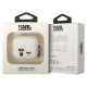 Karl Lagerfeld KLACA3SILKCW AirPods 3 cover white/white Silicone Karl & Choupette