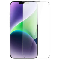 Baseus Full Screen Tempered Glass for iPhone 14 Plus / 13 Pro Max with Speaker Cover 0.4mm + Mounting Kit