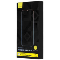 Baseus Full Screen Tempered Glass for iPhone 14 Plus / 13 Pro Max with Speaker Cover 0.4mm + Mounting Kit