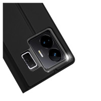 Dux Ducis Skin Pro Case For Realme GT Neo 5 / Realme GT3 Flip Cover Card Wallet Stand Black