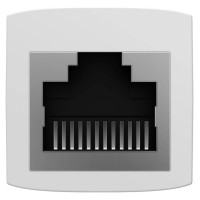 Baseus Network coupler Ethernet RJ-45 cable connector Baseus AirJoy Series 10 pcs - white