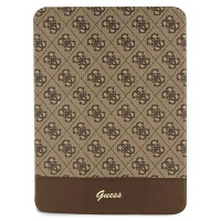 Guess Etui Guess 4G Stripe Allover na iPad 10.9" - brązowe