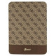 Guess Etui Guess 4G Stripe Allover na iPad 10.9" - brązowe