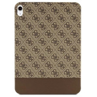 Guess Etui Guess 4G Stripe Allover na iPad 10.9" - brązowe
