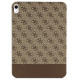 Guess Etui Guess 4G Stripe Allover na iPad 10.9" - brązowe
