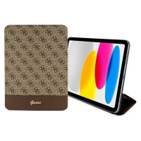 Guess Etui Guess 4G Stripe Allover na iPad 10.9" - brązowe