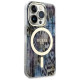 Guess GUHMP14LHLEOPWB iPhone 14 Pro 6.1" blue/blue hardcase Leopard MagSafe