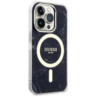Guess GUHMP14LPCUMAK iPhone 14 Pro 6.1" black/black hardcase Marble MagSafe