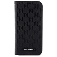 Karl Lagerfeld KLBKP14LSAKLHPK iPhone 14 Pro 6.1" bookcase black/black Saffiano Monogram