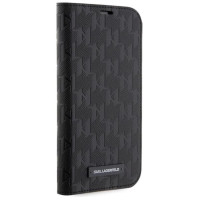 Karl Lagerfeld KLBKP14LSAKLHPK iPhone 14 Pro 6.1" bookcase black/black Saffiano Monogram