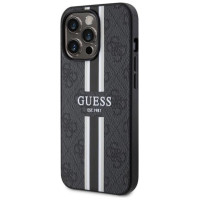 Guess GUHMP13LP4RPSK iPhone 13 Pro / 13 6.1" black/black hardcase 4G Printed Stripes MagSafe