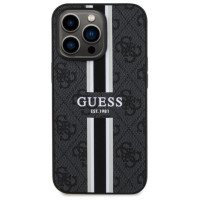 Guess GUHMP13LP4RPSK iPhone 13 Pro / 13 6.1" black/black hardcase 4G Printed Stripes MagSafe
