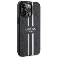Guess GUHMP13LP4RPSK iPhone 13 Pro / 13 6.1" black/black hardcase 4G Printed Stripes MagSafe
